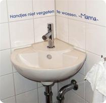 Interieurstickers, Handjes wassen
