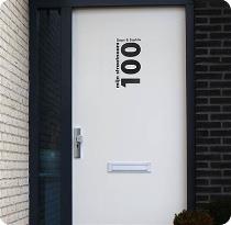 Interieurstickers, Voordeur modern