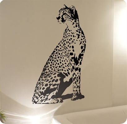 Living/thuis Cheeta interieursticker