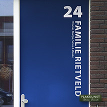 Voordeursticker Rietveld