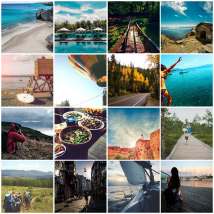 Collages op posterpapier Zestien foto's Fotocollage 16 foto's op posterpapier - Border wit