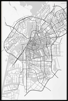 Poster & Gallery prints Amsterdam City Map, Poster