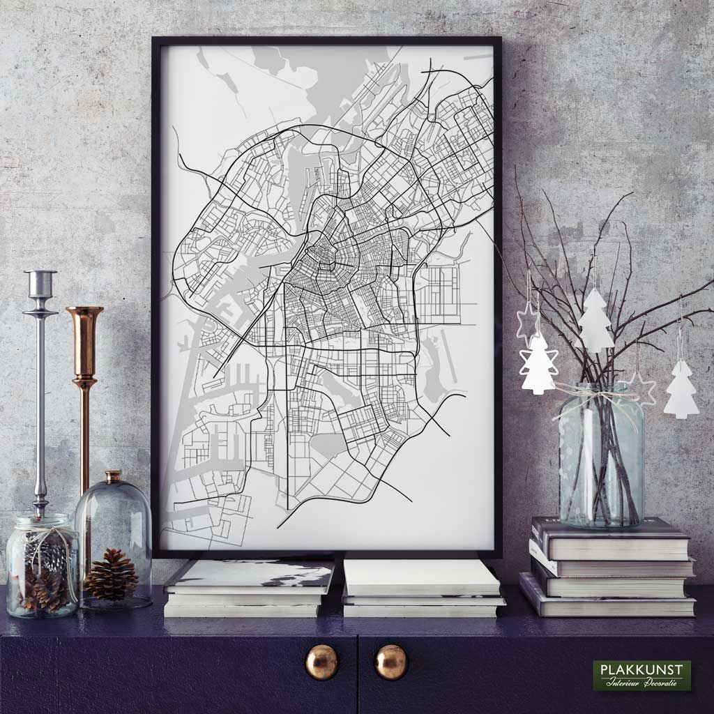 Amsterdam City Map, Poster