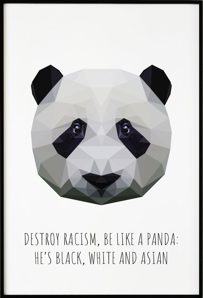 Panda polygon, Poster