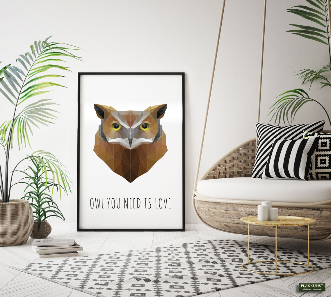 Owl Polygon, Poster